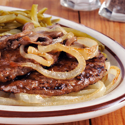 Bistec encebollado