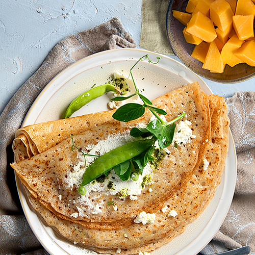 Crepes con harina de avena