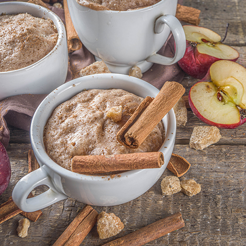 Mug Cake de manzana y avena