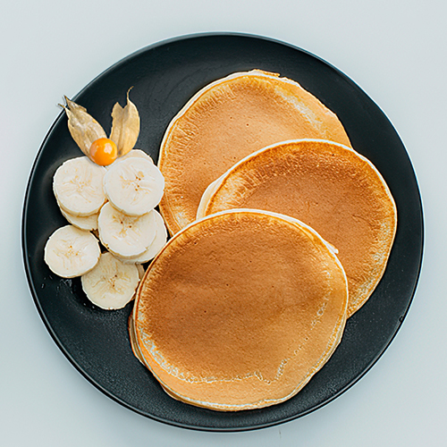 Pancakes de avena y plátano